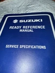 Suzuki Marine 1994 'r' Model Ready Reference Manual Service Specs #99954-58940. Fixed Price $18.95.