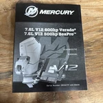 Mercury 7.6L V12 500 600HP Service Manual 90-8M0217810 Verado, Seapro #152. Fixed Price $129.99.
