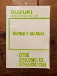 1991 Suzuki Outboard Motor DT8C DT9.9MC/CE Owner Manual Book 99011-92D24-03A. Fixed Price $9.99.