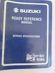 1991 Suzuki Model Ready Reference Service Specifications Manual 99954-58910. Fixed Price $6.81.