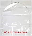 36 X 72 White Shrink Wrap Door Zipper Access. Fixed Price $20.95.