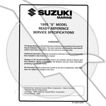 Suzuki Outboard Marine 1995 Various Models Reference Manual. Fixed Price $14.99.