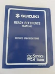 1994 Suzuki Model Ready Reference Service Specifications Manual 99954-58940. Fixed Price $7.78.